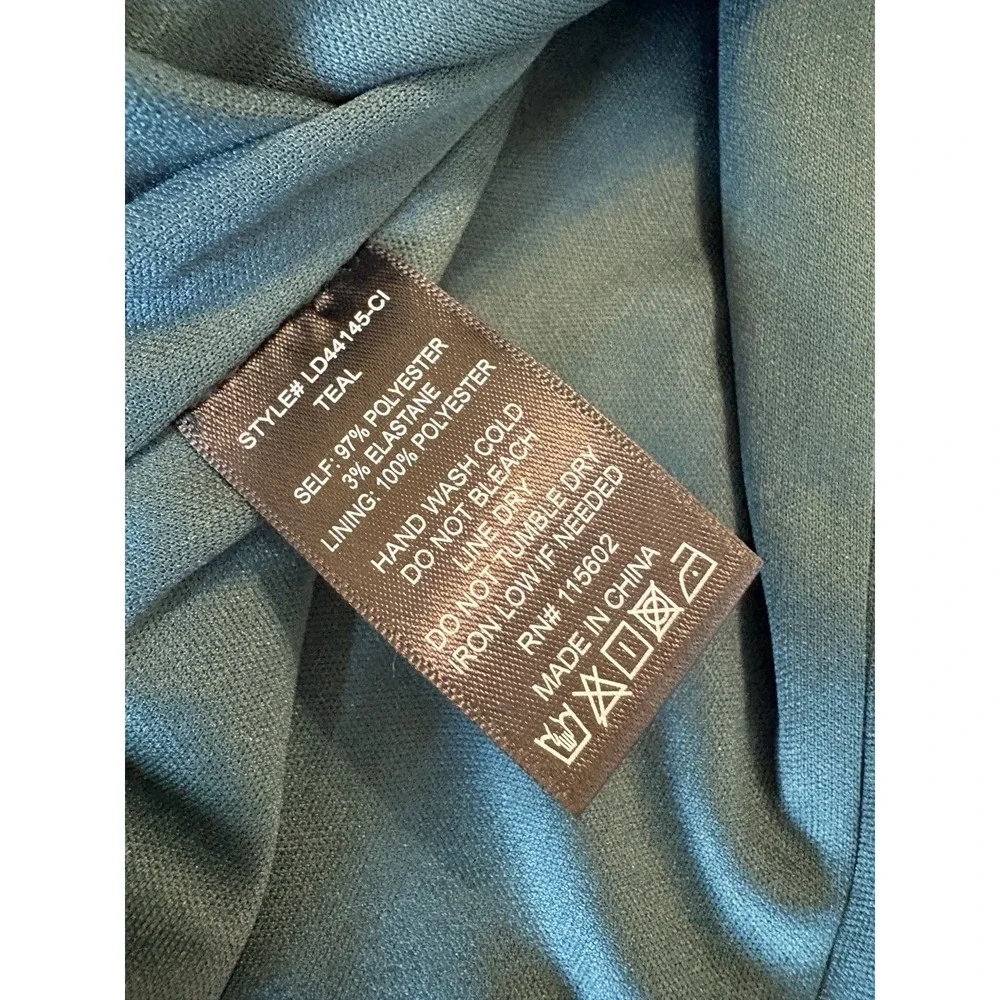 NWT Lush Satin Slip Strappy Back Emerald Green Graduation Dress‎ Women Sz M